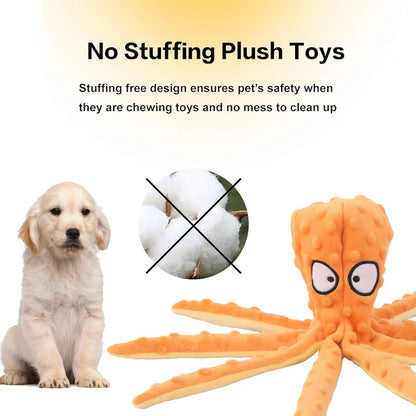 Squeaky  Octopus Plush